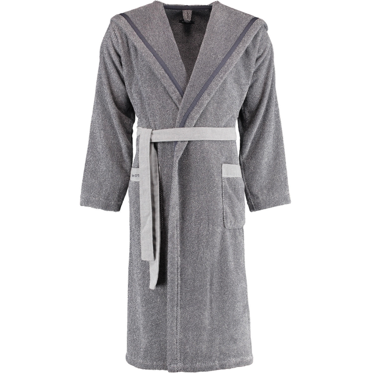 BADEMANTEL UNISEX KAPUZE MELANGE MARINE-LIGHT SILVER - Blau, Textil (Snull) - Marc O'Polo
