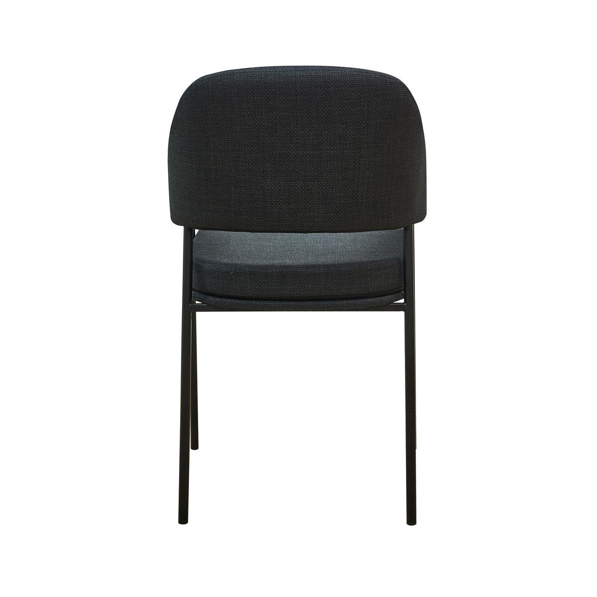 ESSZIMMERSTÜHLE SCARLETT (2er Set) - Schwarz, Textil/Metall (51/85/53cm) - SVITA