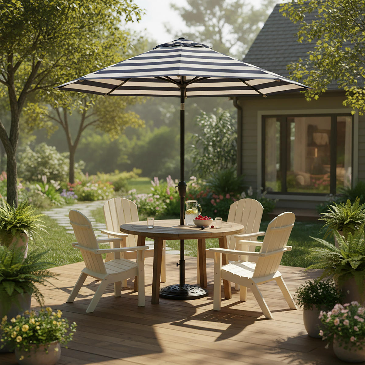 SCHIRMSTÄNDER - Schwarz, Kunststoff/Metall (49/49cm) - Relaxdays