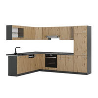 HÖRNKÖK R-Line, Hantverks ek/antracit, 287 x 227 cm, AP Antracit - Antracit/Ek Artisan, Träbaserade material (287/206.8/60cm) - Vicco