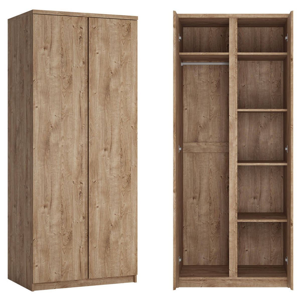 JUGENDZIMMER-SET 6-TLG. Fortaleza-13 - Braun, Holzwerkstoff (655/200/206cm) - Lomado