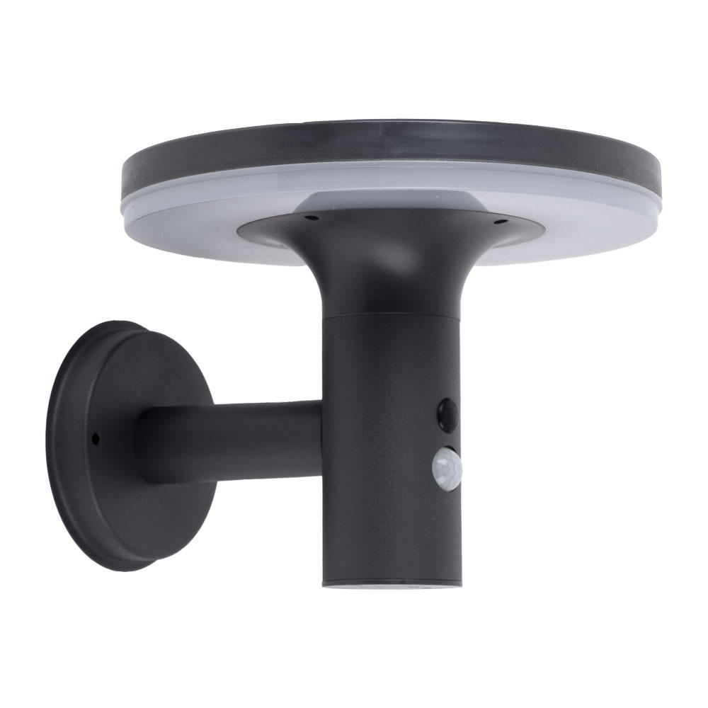 LED AUSSENLEUCHTE Solar Anthrazit Modern - Anthrazit, Metall (24/16/21cm)