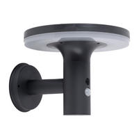 LED AUSSENLEUCHTE Solar Anthrazit Modern - Anthrazit, Metall (24/16/21cm)