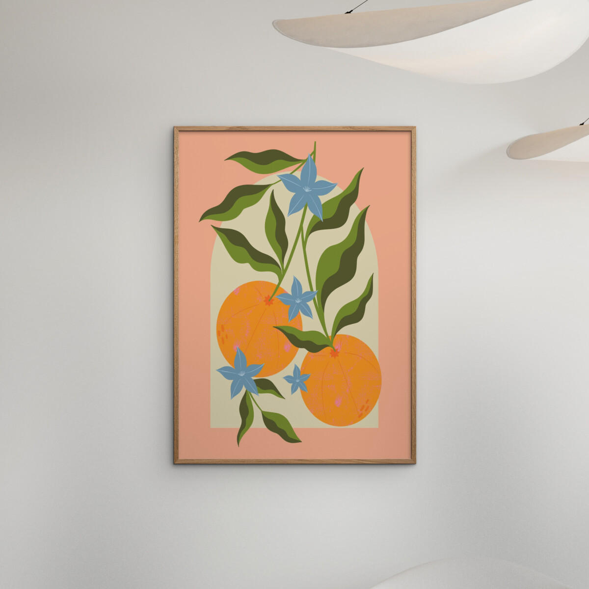 POSTER Melissa Donne - Orange Branch with Flowers - Multicolor, Papier (70/100/0.1cm) - Poster&Frame