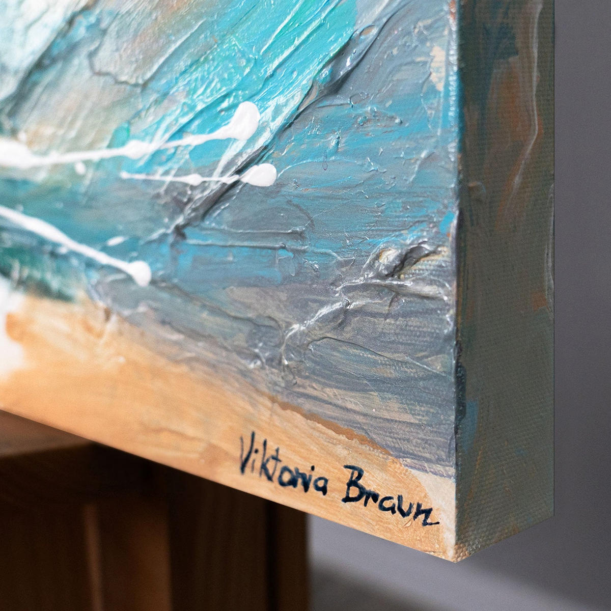 GEMÄLDE Aufsteigende Anmut auf Keilrahmen 115x50 cm - Multicolor, Holz (115/50cm) - YS-art gallery