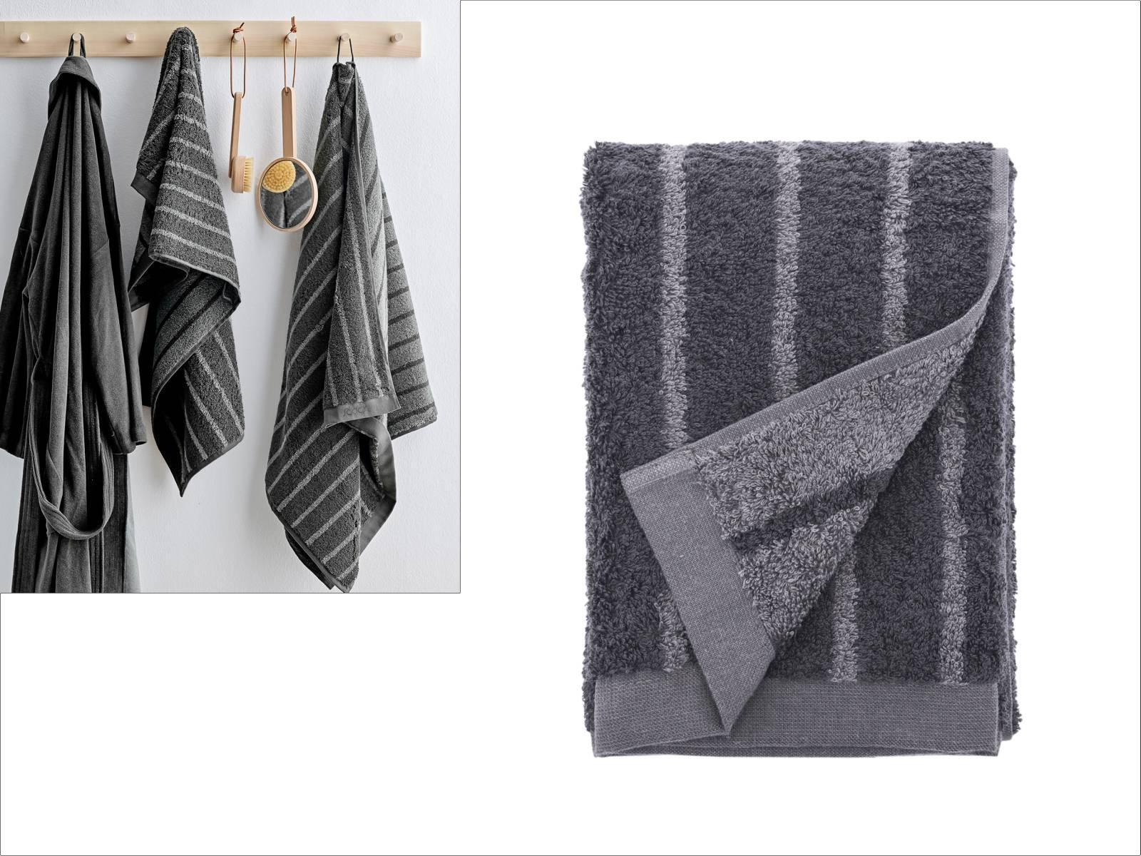 HANDTUCH Common grau 50/100 cm Baumwolle - Grau, Textil (50/100cm) - Södahl