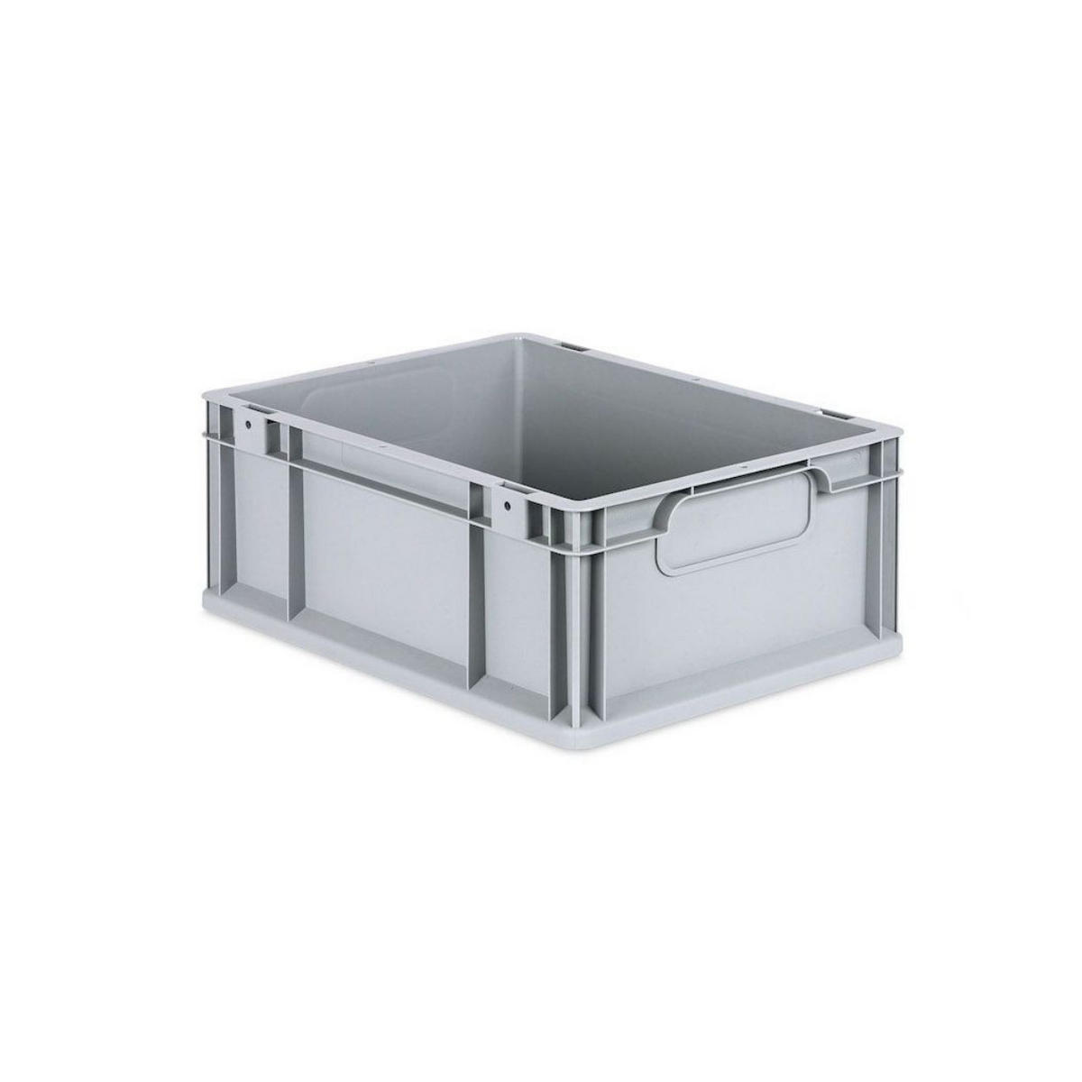 EUROBOX 5x Nextgen Economy Mit Scharnierdeckel Grau/Rot Griffe Geschlossen 16 Liter - Rot, Kunststoff (30/17/40cm) - PROREGAL