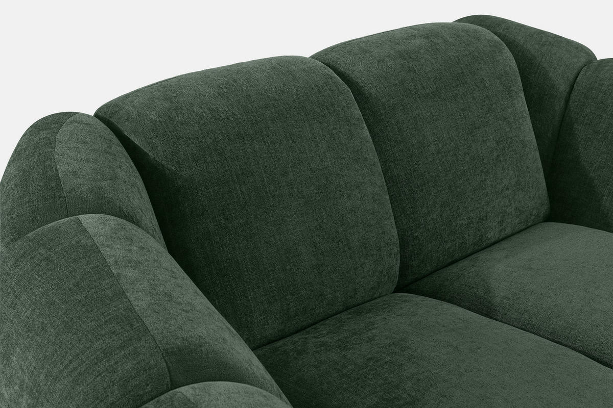 SESSEL FLAVA, Dunkelgrün - Dunkelgrün, Holz/Holzwerkstoff (160/76/100cm) - KONSIMO®