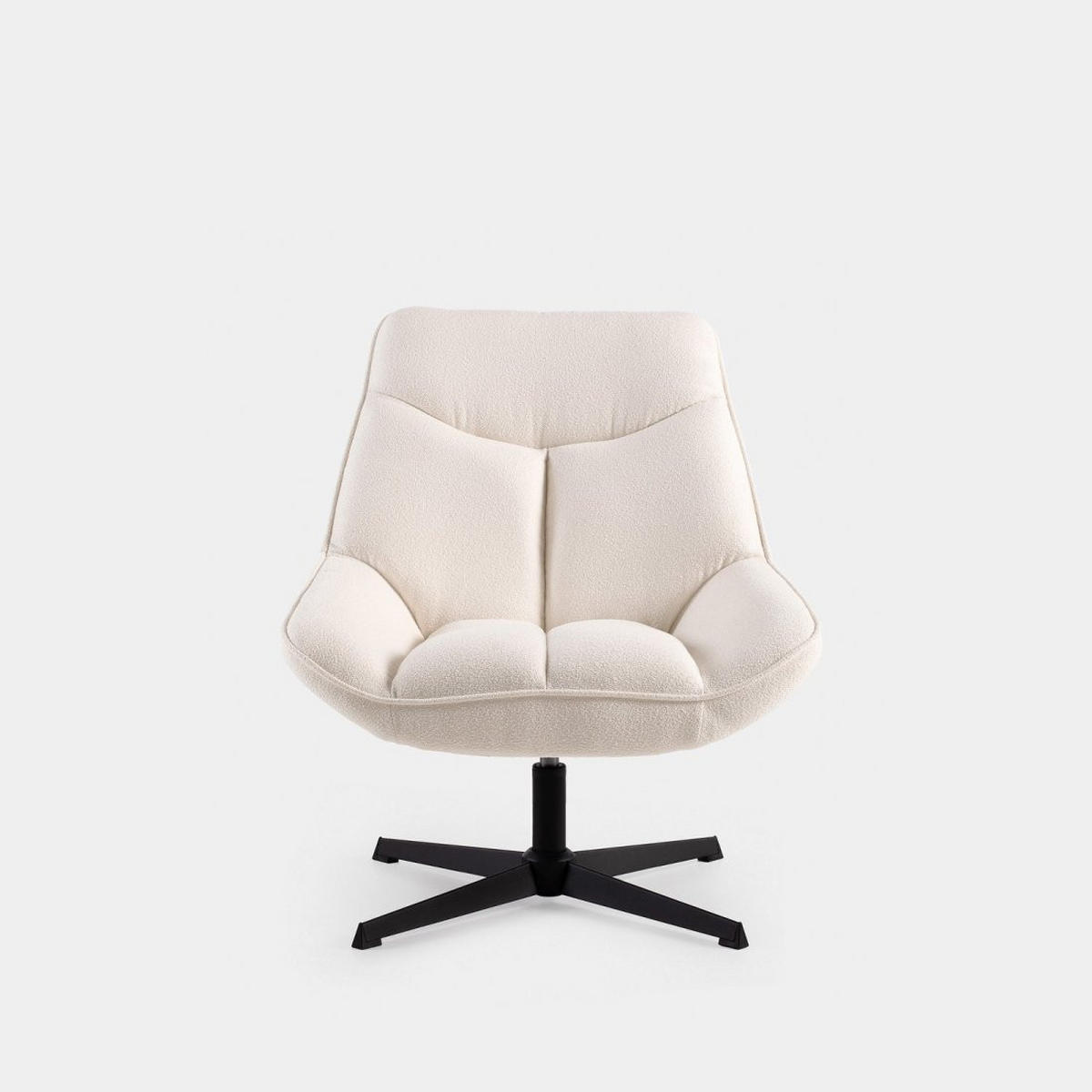 DREHSTUHL Anouk Beige 75 cm x 86 cm - Beige, Textil (75/86/87cm) - Klast Home