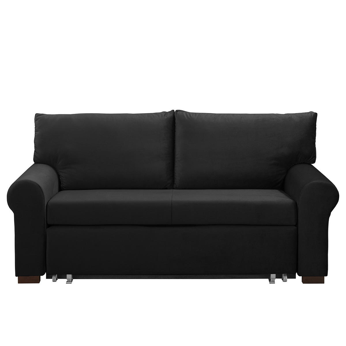 SCHLAFSOFA - Transparent/Anthrazit, Birkenholz/Textil (185/95/90cm) - home24