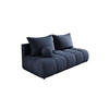 SOFA COCO MINI SCHLAFSOFA mit Bettfunktion, CLOUD Stoffbezug, 2-Sitzer, freistehend, Größe: 205x105x97 cm, Dunkelblau - Dunkelblau, Holz/Textil (205/97/105cm) - DomoHome