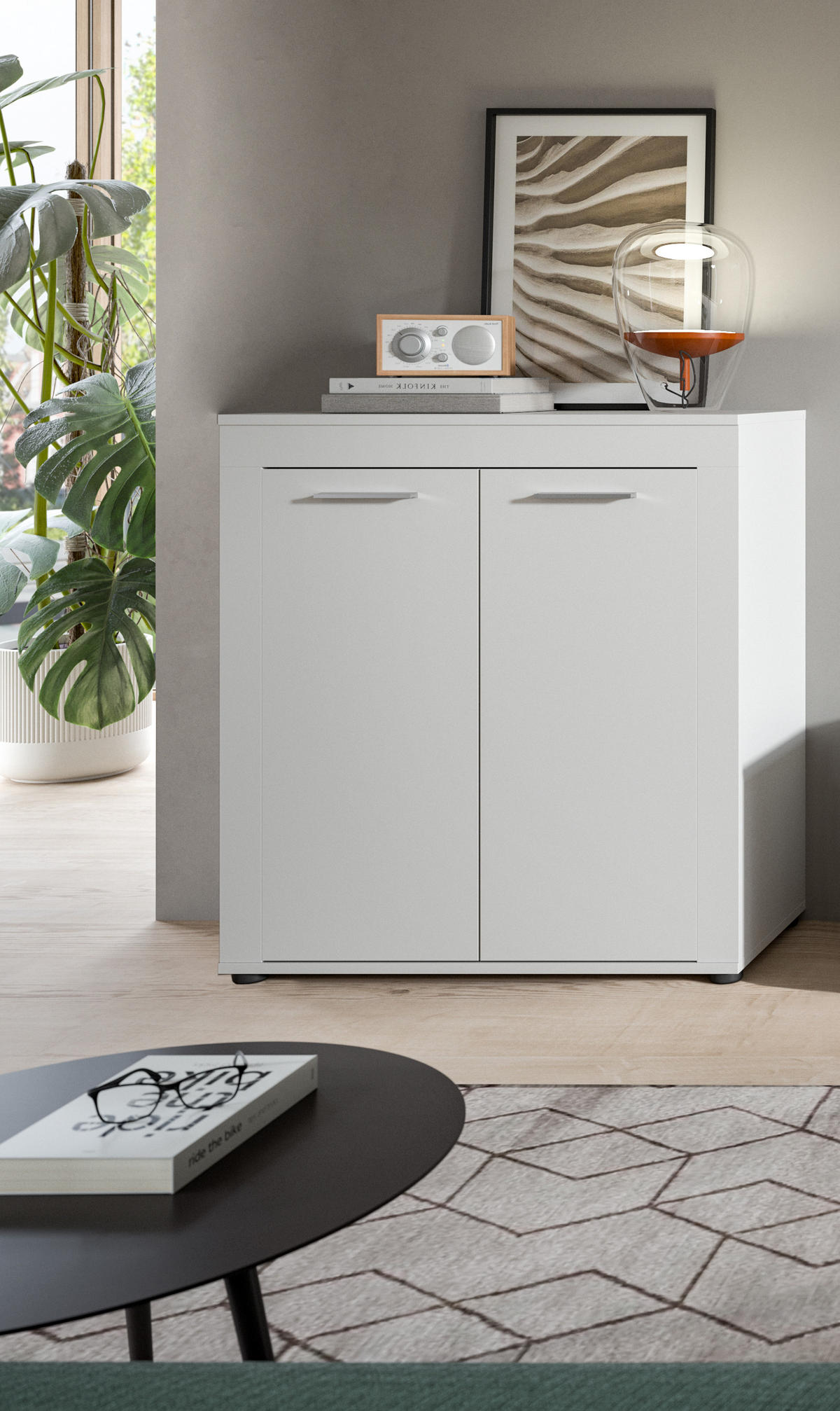 HIGHBOARD JAM (B/H/T: ca. 80/88/35 cm) in weiß/weiß - Weiß, Holzwerkstoff (80/88/35cm)