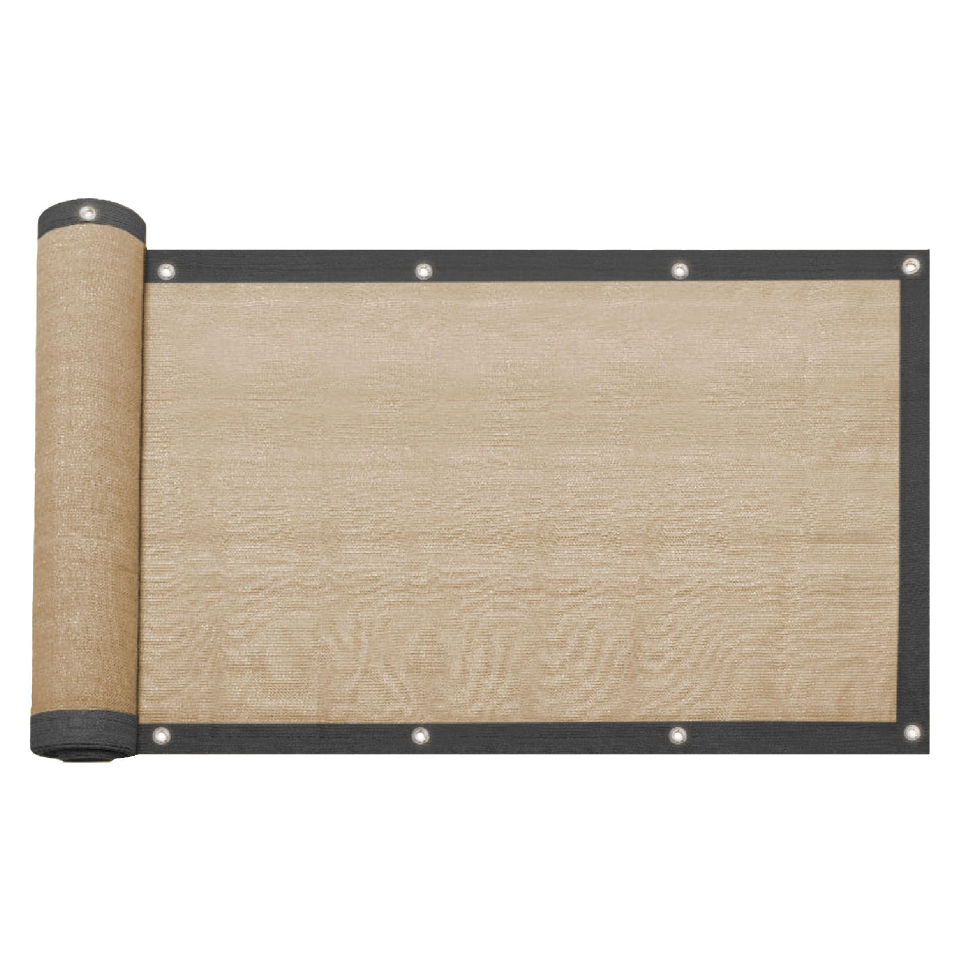 WINDSCHUTZ Beige 10000/1/200 cm - Beige, Kunststoff (1000/200cm) - Mobili Rebecca