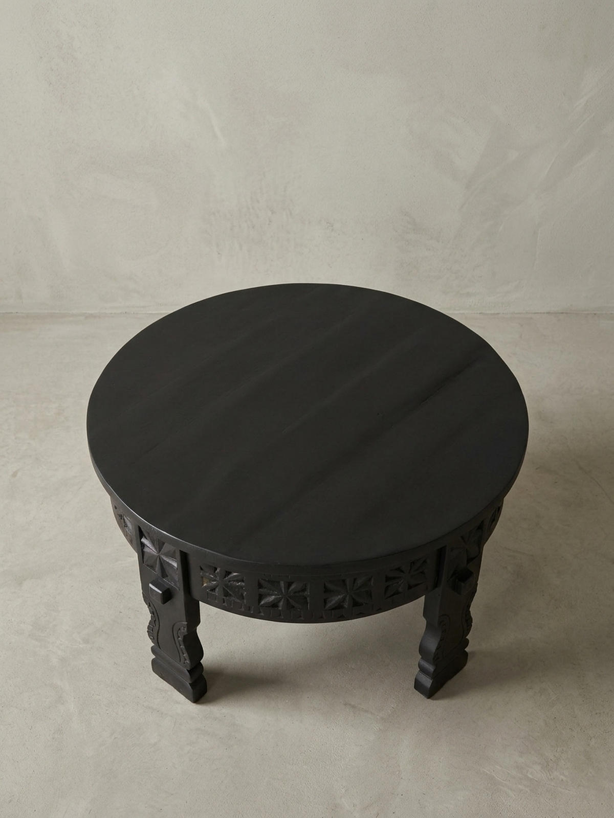 COUCHTISCH Orientalisch in Schwarz, Lackiertes Massivholz, Handgefertigt - Schwarz, Holz (60/60/36cm) - KADIMA DESIGN