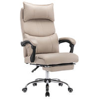 DREHSTUHL, höhenverstellbar 10 cm, PU-Leder, ergonomische Lendenstütze, 65/48/120 cm, Beige - Beige, Kunststoff (48/120/65cm) - Redom