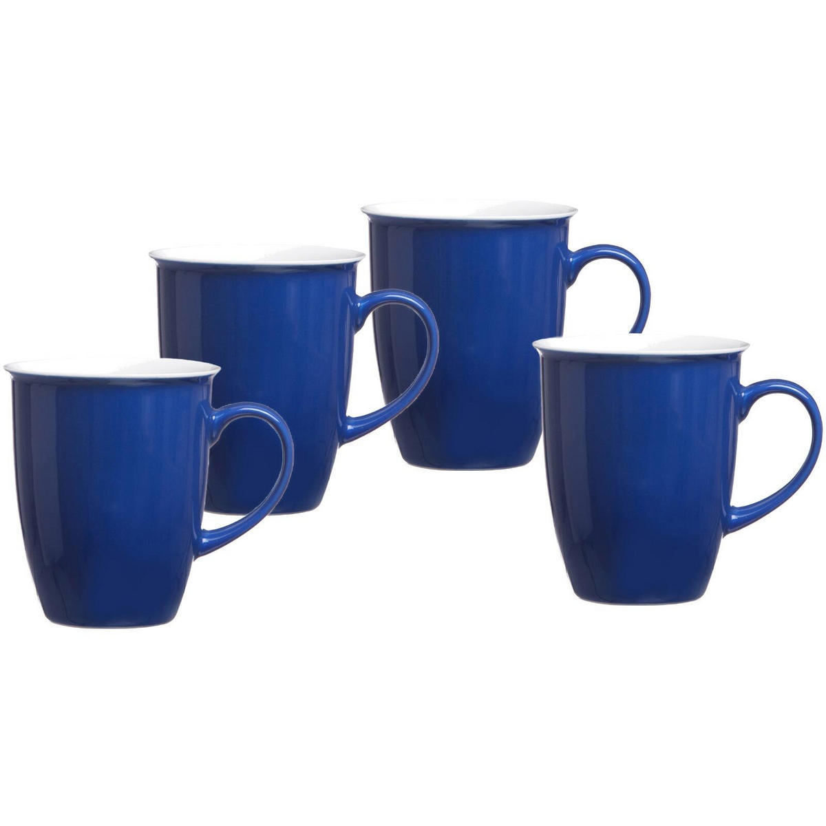 KAFFEEBECHER Doppio Indigo Blau 320 ml 4er Set - Blau, Keramik (0.32L) - Ritzenhoff Breker
