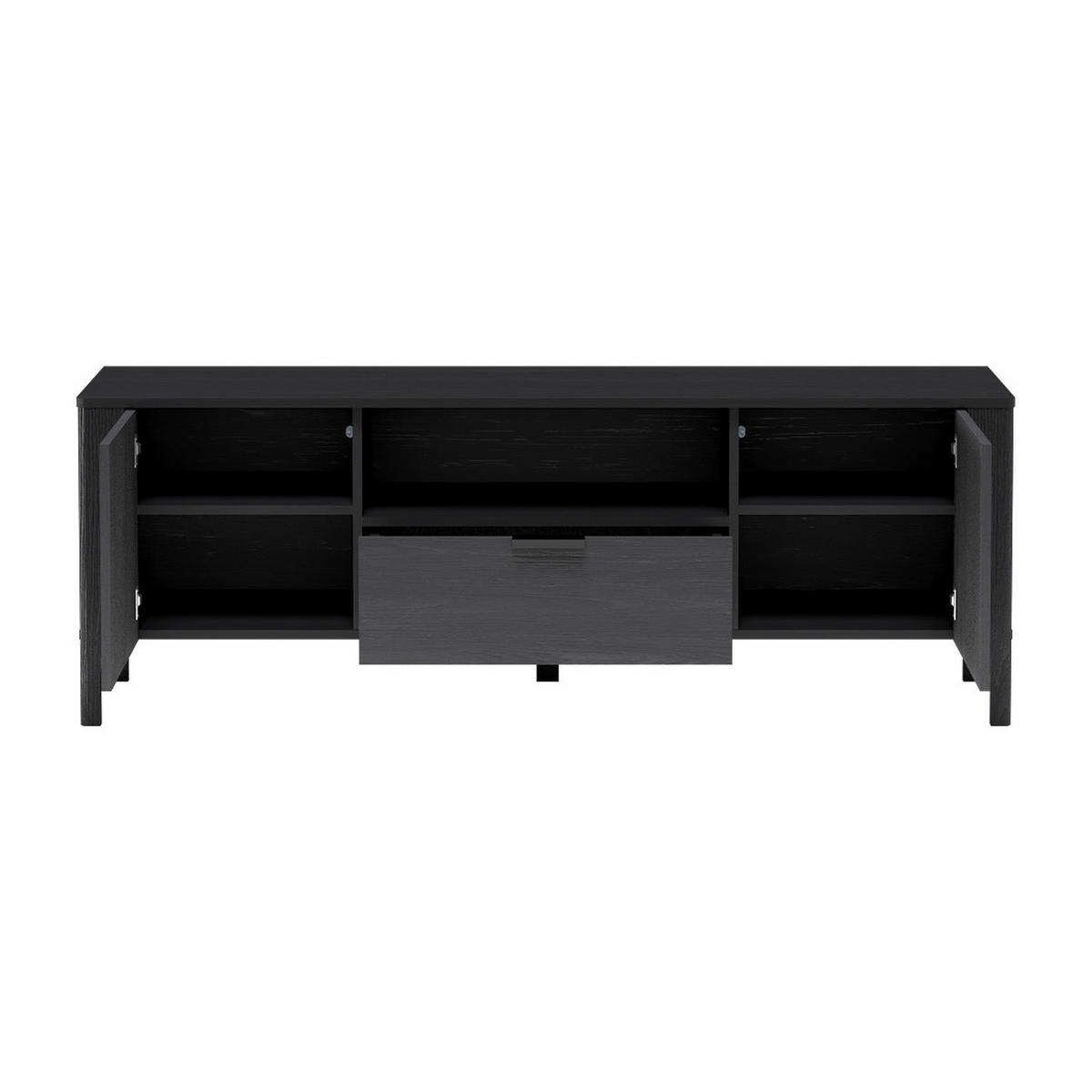 TV-LOWBOARD Malumi MM-5 160 x 57 x 40,5 cm Schwarz Paintflow - Schwarz, Holzwerkstoff/Metall (160/57/40.5cm) - Koseto