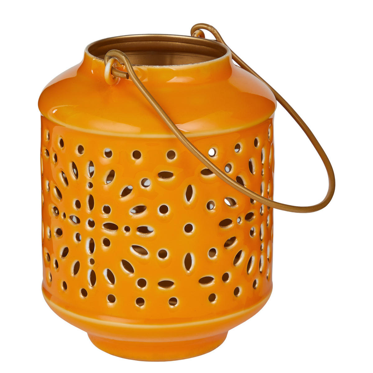 LATERNE Blue Marocco 12,5 cm - Orange, Metall (10/13/10cm) - Butlers