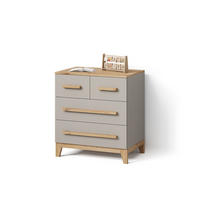 KOMMODE Mailo Cashmere/Artisan 80 x 88 cm mit 4 Schubladen - Kaschmir/Eiche Artisan, Holzwerkstoff (80/88/53.4cm) - Livinity®