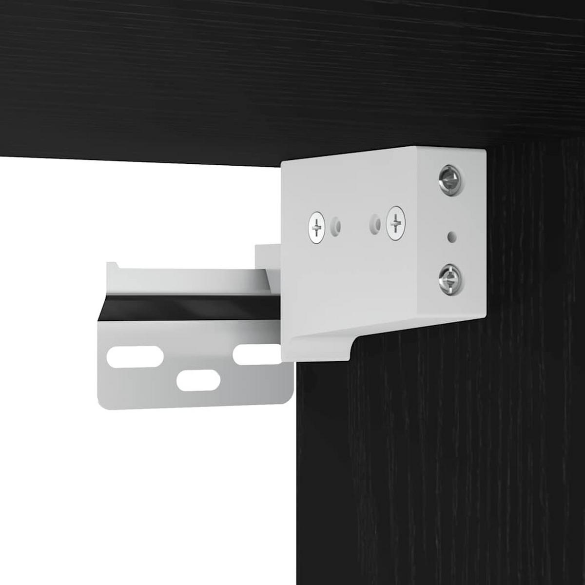 BAD-WANDSCHRANK Schwarz 100/25/40 Cm Holzwerkstoff - Schwarz, Holzwerkstoff (25/40/100cm) - vidaXL