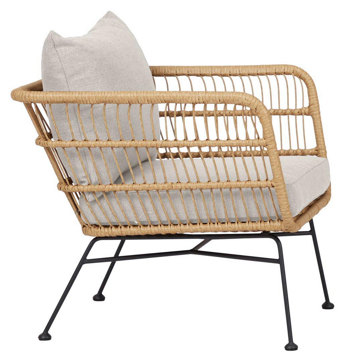 GARTENSTUHL 2er Set Beige - Beige, Metall (68/65/72cm) - ebuy24