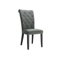 POLSTERSTUHL Christina, Holzfarbe: Schwarz - Dunkelgrau/Schwarz, Holz/Textil (47/103/68cm) - MIRJAN24