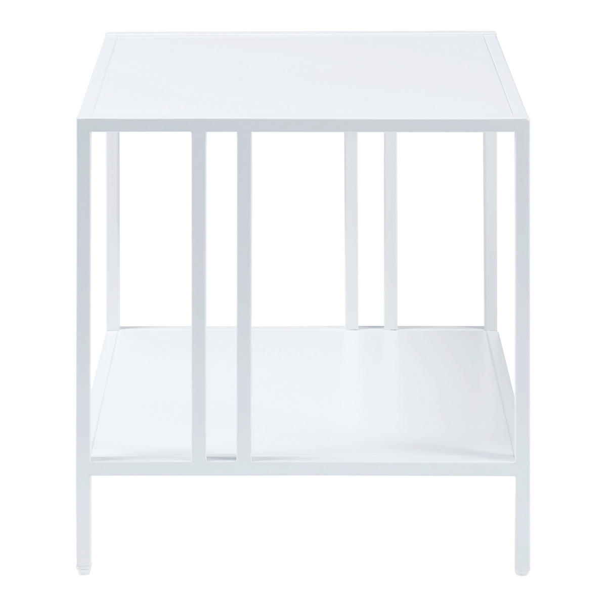 BEISTELLTISCH Kumlinge - Weiß, Metall (45/45/47cm) - [en.casa]