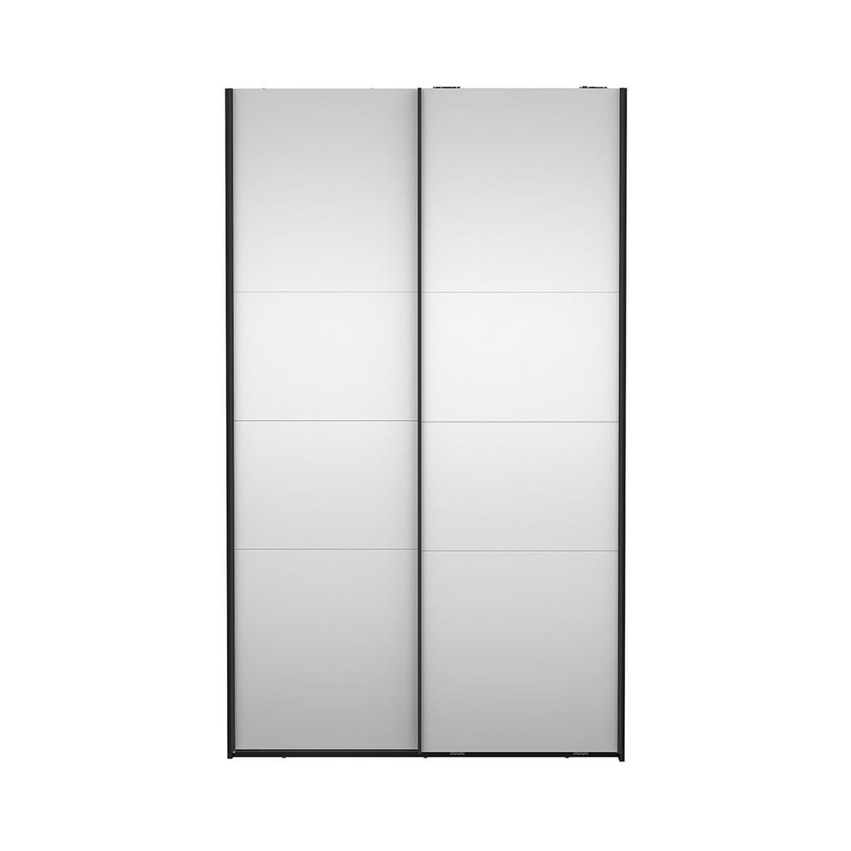 SCHIEBETÜRENSCHRANK, Catania, Schwarz, Holzwerkstoff, 119 x 67 x 201 cm - Schwarz, Holzwerkstoff (119/201/67cm) - ebuy24