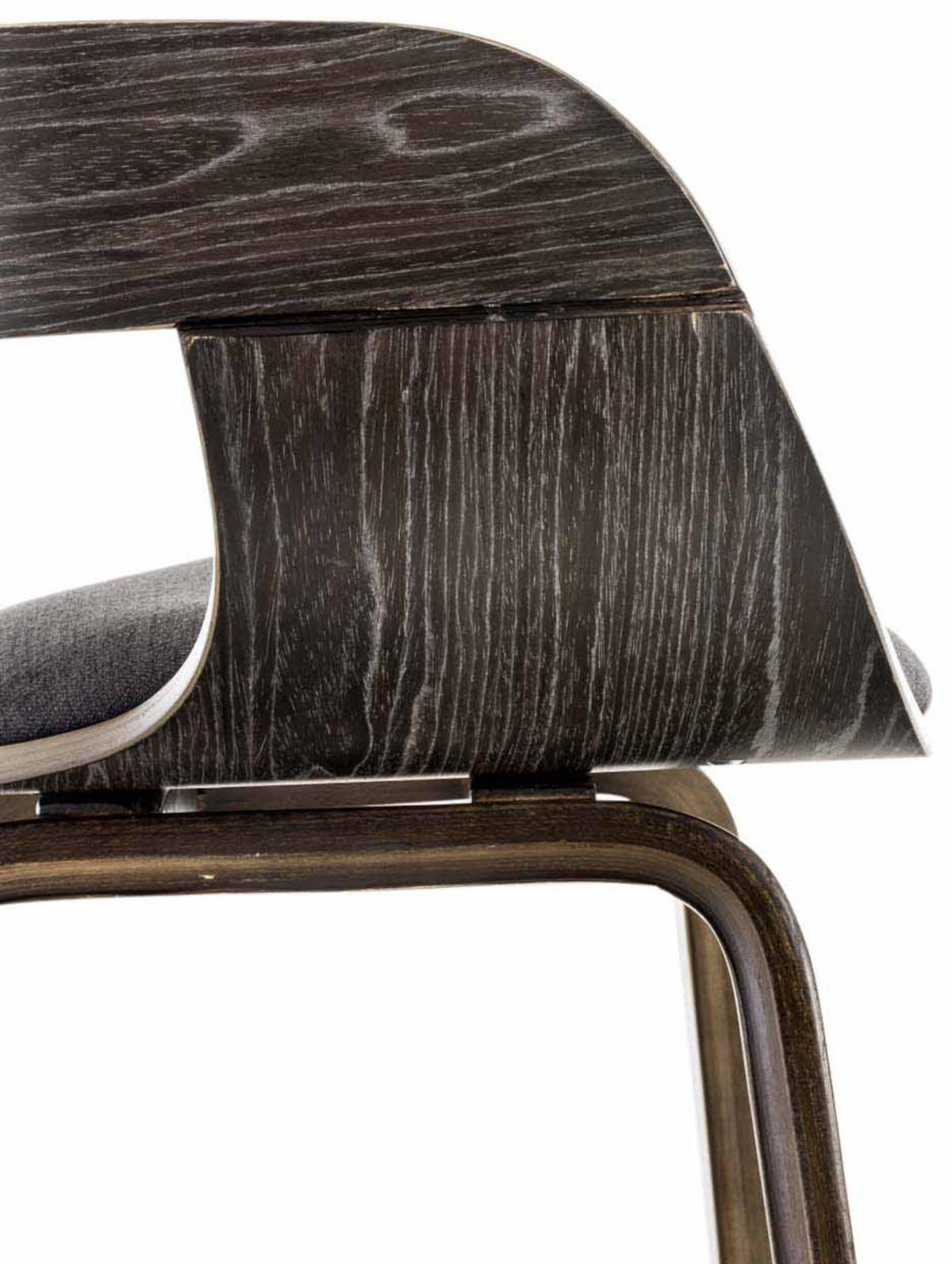 ARMLEHNENSTUHL 2er Set Stoff Grau/Dunkelgrau - Dunkelgrau/Grau, Holz/Textil (49/73/46cm) - CLP