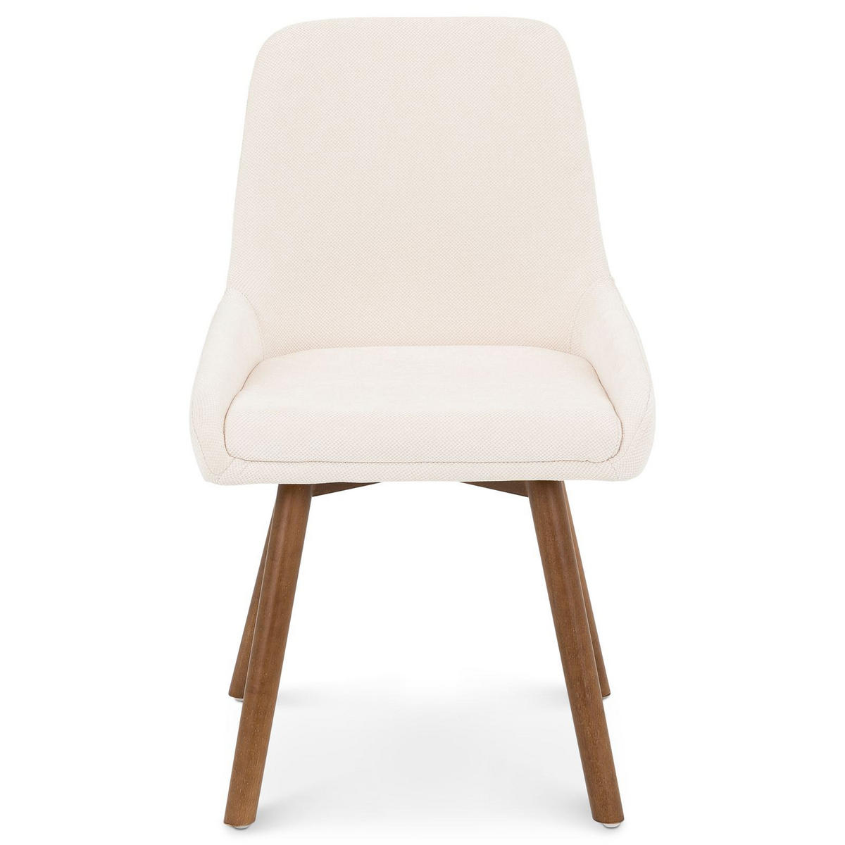 ESSZIMMERSTÜHLE PIPPA 2er-Set cremeweiß - Creme, Textil (82/42/58cm) - IDIMEX