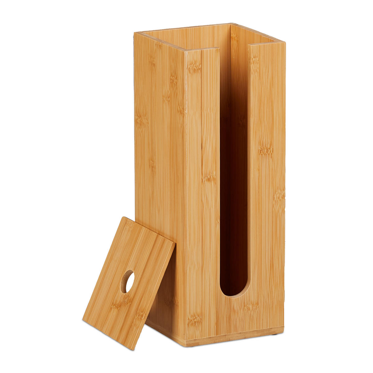 TOILETTENPAPIER-AUFBEWAHRUNG - Hellbraun, Holz/Holzwerkstoff (15/40.5/15cm) - Relaxdays