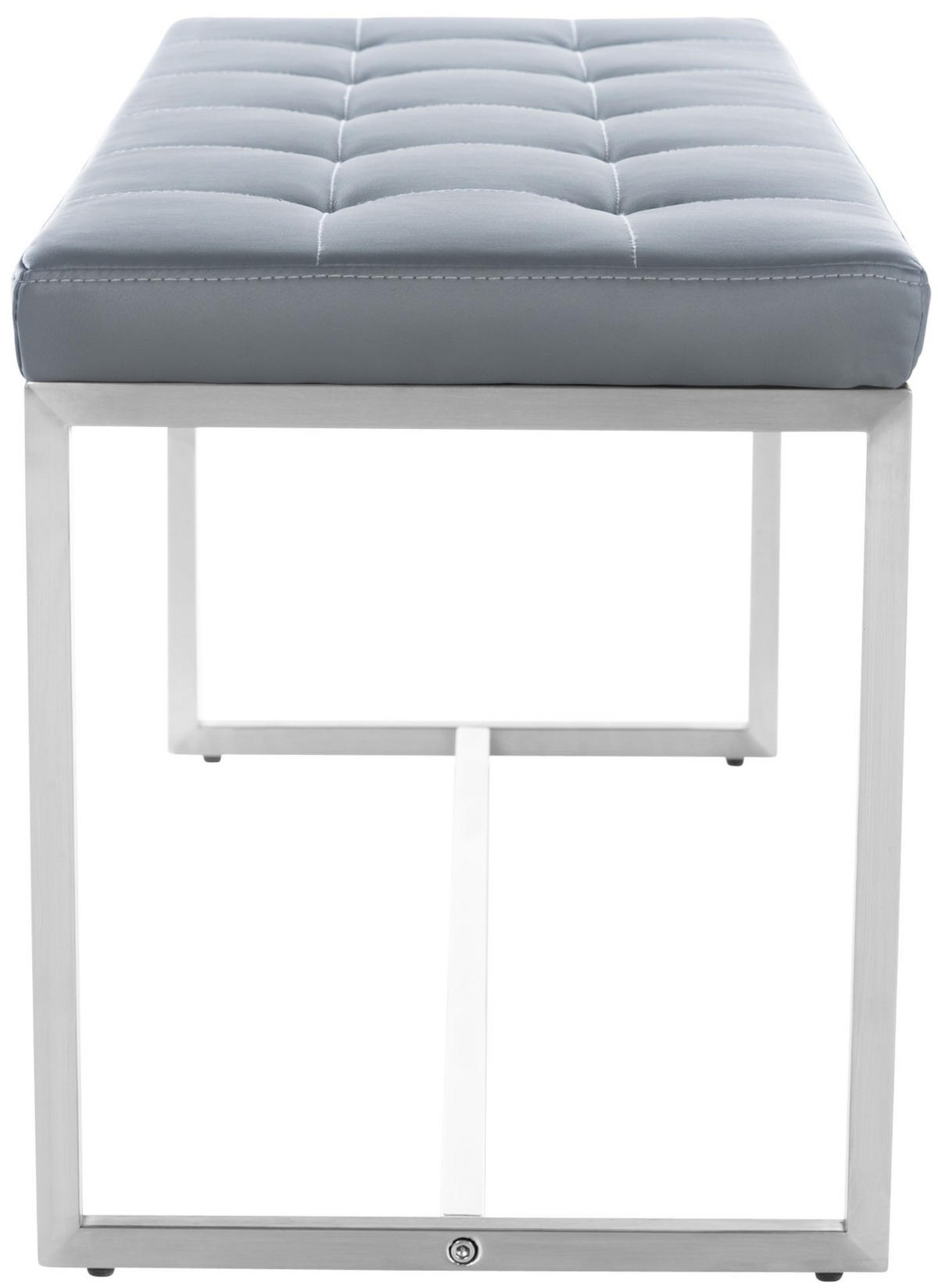 SITZBANK Puebla Kunstleder Grau - Grau, Leder (100/48/40cm) - DELUKE