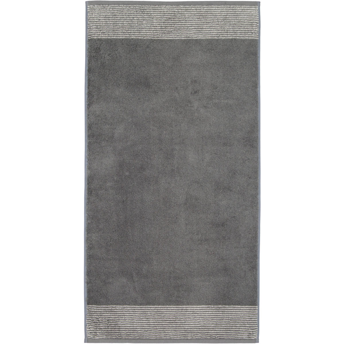HANDTÜCHER LUXURY HOME TWO-TONE 590 SCHIEFER - 77 - Grau, Textil (30/30cm) - Cawoe