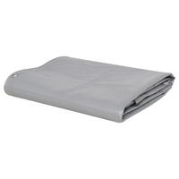 ABDECKPLANE 650 G/M² 4/4 M Grau - Grau, Textil (400/400cm) - vidaXL
