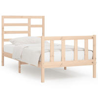 BETT Nequist 104/205.5 cm - Braun, Holz (90/200cm) - Nettlife