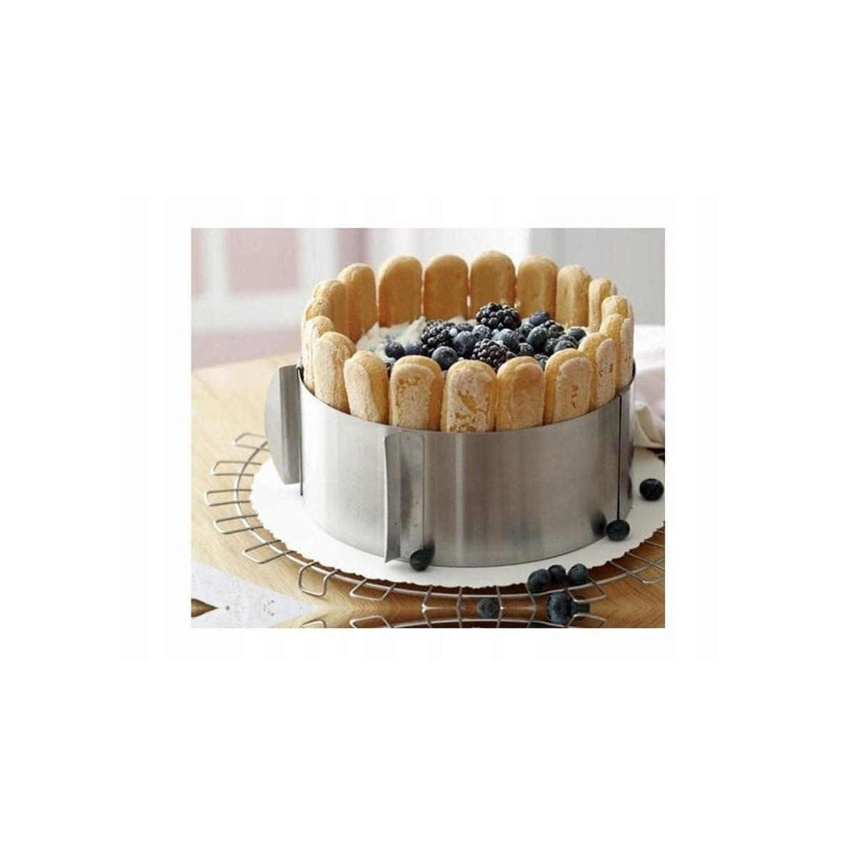 TORTENRING Silber 30/16/14.5 cm BB1522 - Silberfarben, Metall (16/14.5/30cm) - Brunbeste