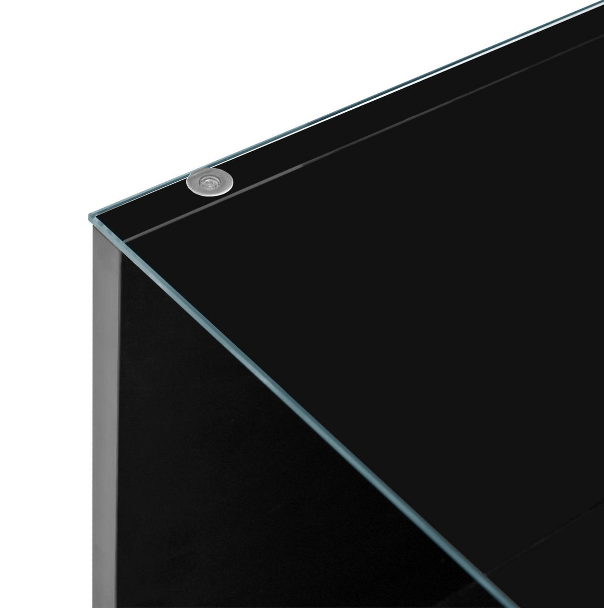 KONFERENČNÍ stolek z dřevotřísky 105x50x35 cm černý s LED osvětlením, skleněnou deskou a 2 zásuvkami - černá, kompozitní dřevo (105/50/35cm) - Modfu