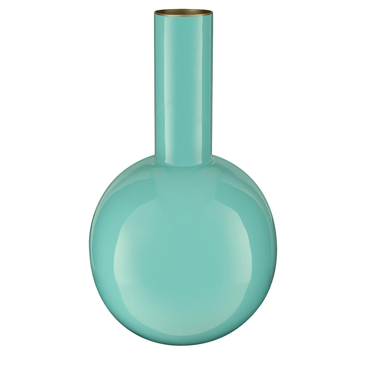 VASE Metal small bright blau 15x26 cm - Blau, Metall (26cm) - Pip Studio