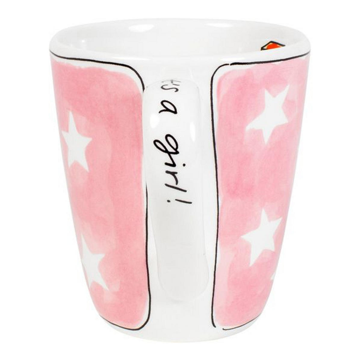 BECHER Es ist ein Mädchen in Bunt - 350 ml - Multicolor, Keramik (0.35L) - Blond Amsterdam