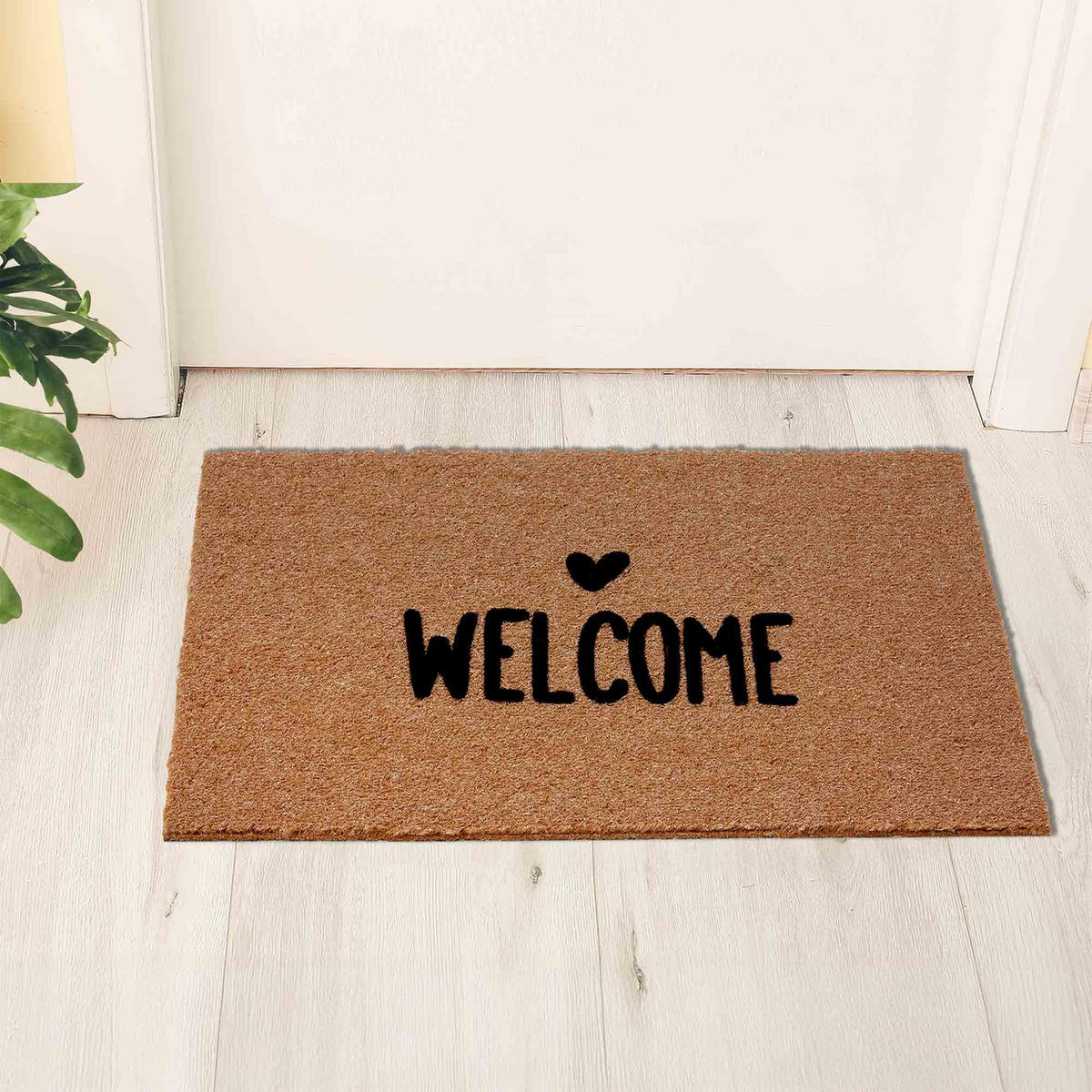 FUSSMATTE AUßEN POWER FLOCK - Sandfarben, Textil (45/75cm) - Astra