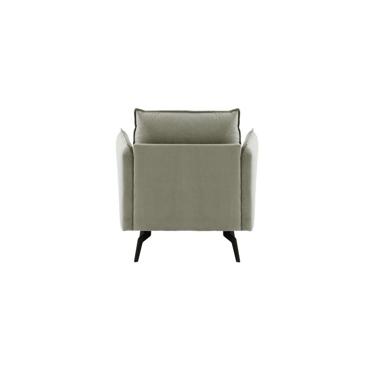 SESSEL Layla-Velluto 15 - Hellgrau, Holz/Textil (105/95/98cm)