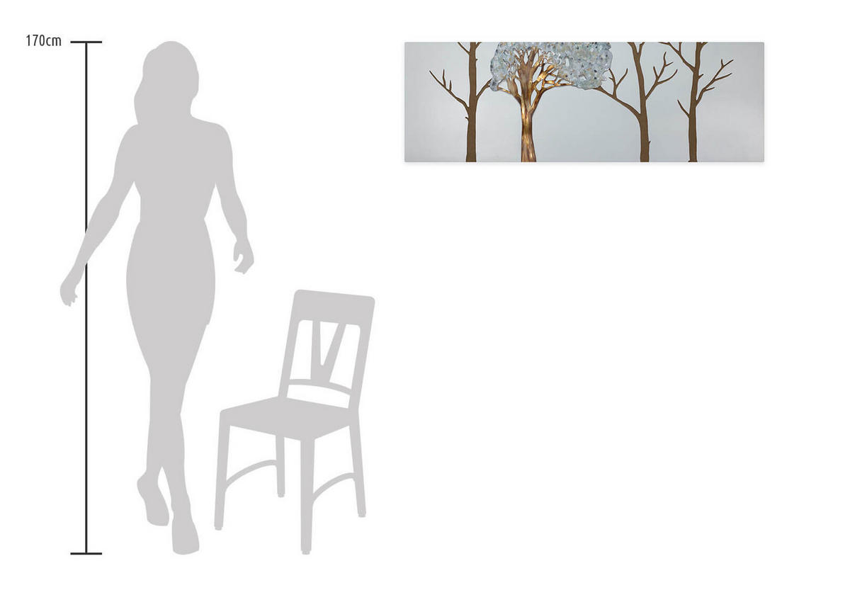 HOLZBILD Braun 120/40 cm - Braun, Holz (3.57/40cm) - KUNSTLOFT