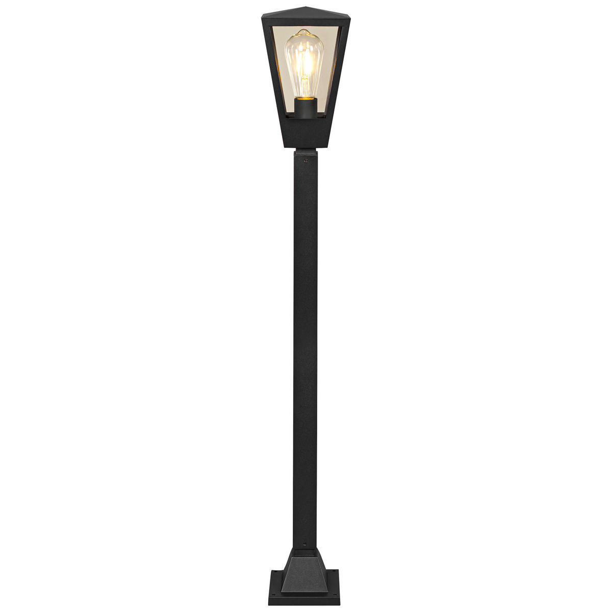 LED AUßENLEUCHTE Westcliff Anthrazit/Transparent 14/14/98,4 cm - Multicolor, Metall (14/14/98.4cm) - Brilliant