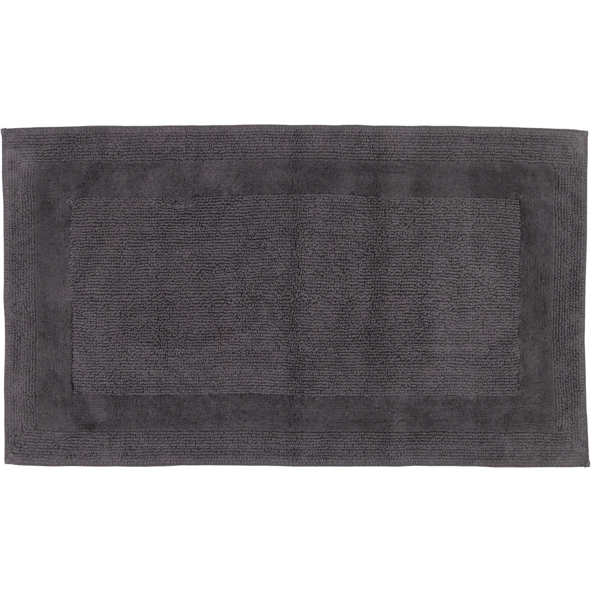 BADTEPPICHE LUXUS BADTEPPICH 1000 BASALT - 740 - Grau, Textil (70/120cm) - Cawoe