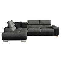 ECKSOFA Cotere Lux, Seite: Links - Dunkelgrau, Holz/Textil (270/202cm) - MIRJAN24