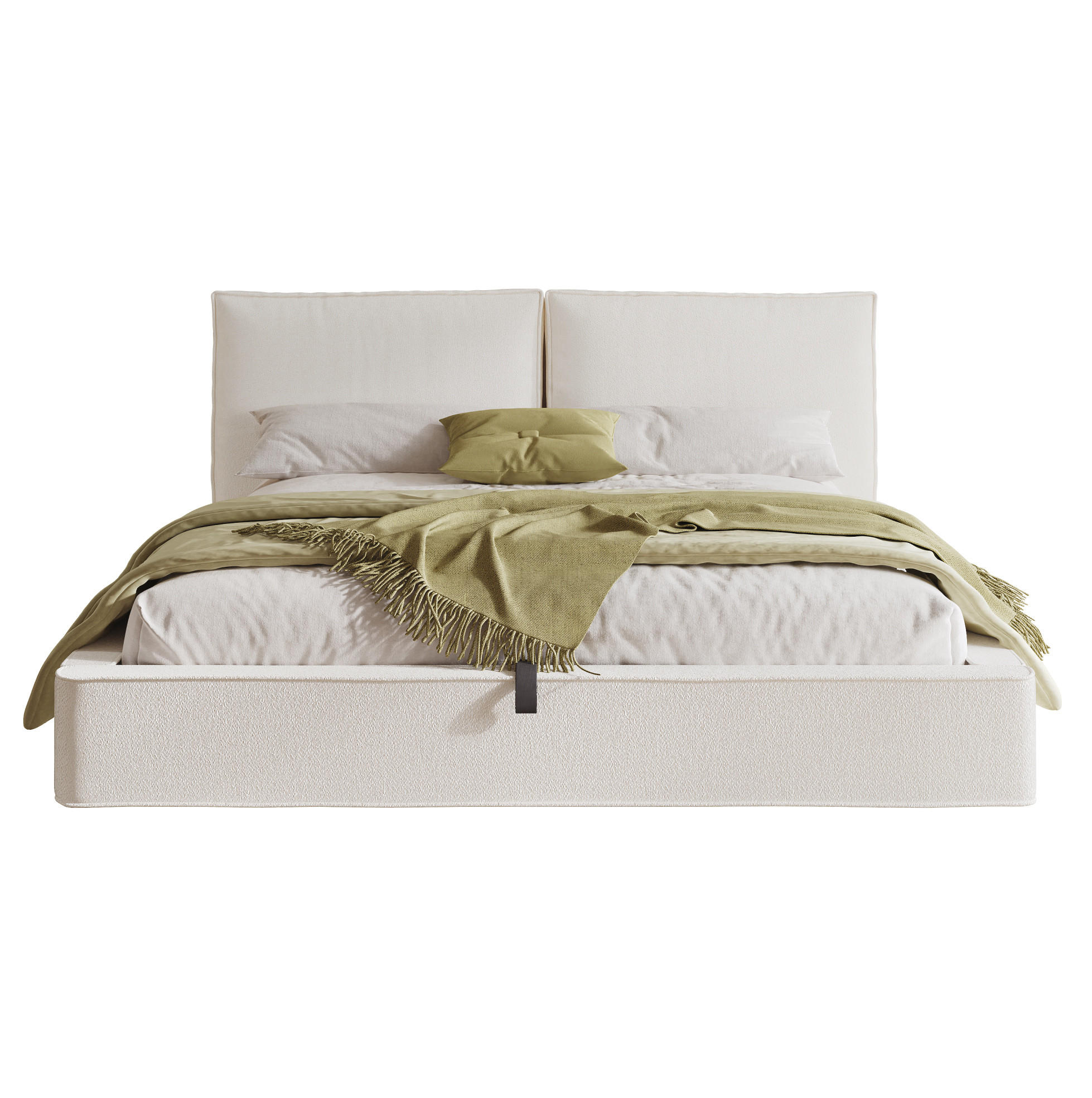 POLSTERBETT 180/200 cm Beige Bouclé mit Hydraulik und Lattenrost ohne Matratze - Beige, Textil (180/200cm) - MIVRAY