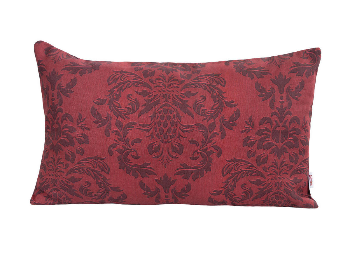KISSENNHÜLLE Epoche karmin-rot 30/50 cm - Dunkelrot, Textil (30/50cm) - beties Heimtextil