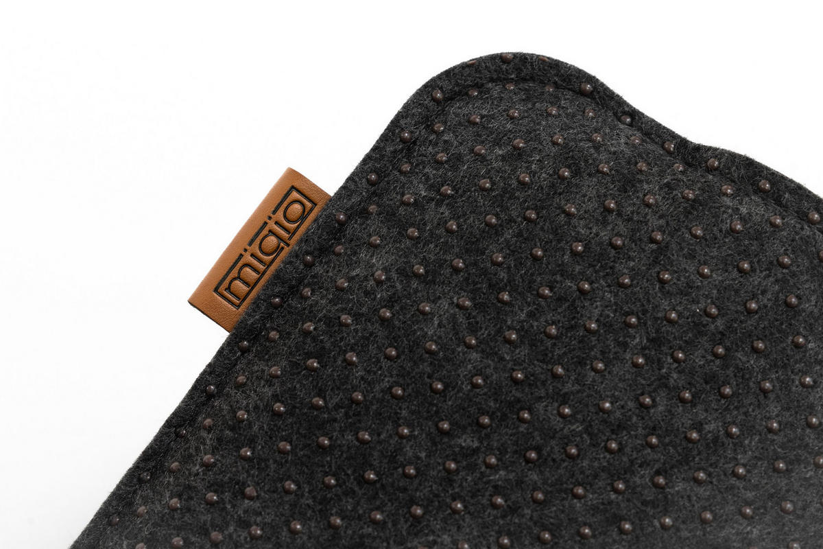 SITZKISSEN mit Antirutschnoppen 4er-Set - Dunkelgrau, Textil (40/40/2cm) - Miqio Design