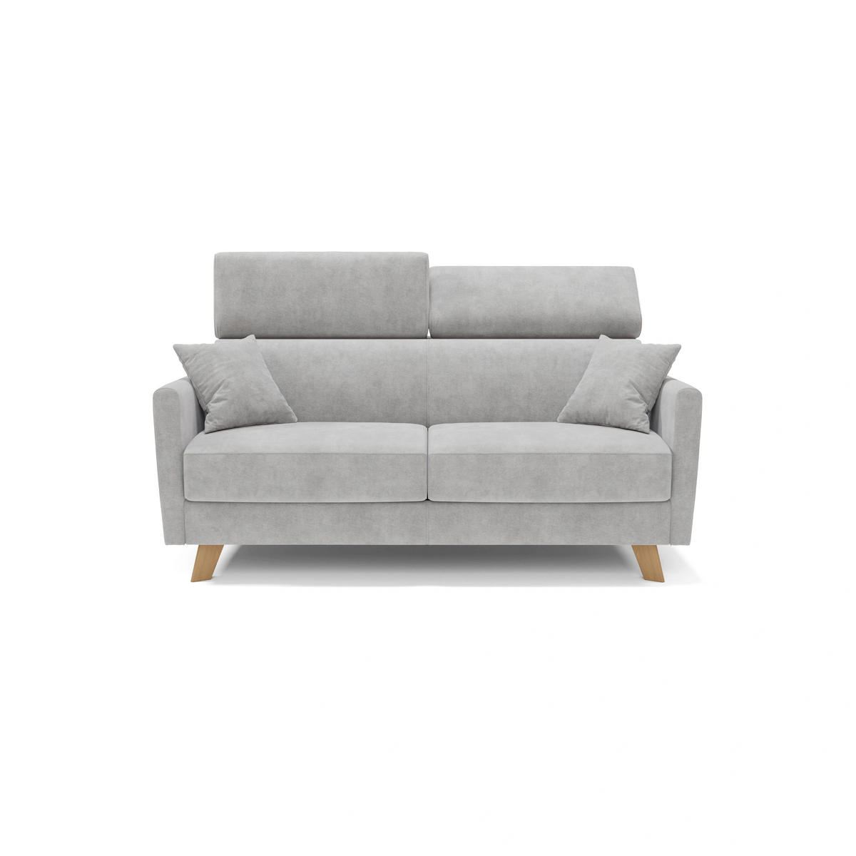 SCHLAFSOFA Francy - Grau, Metall (180/92/97cm) - Divani.store