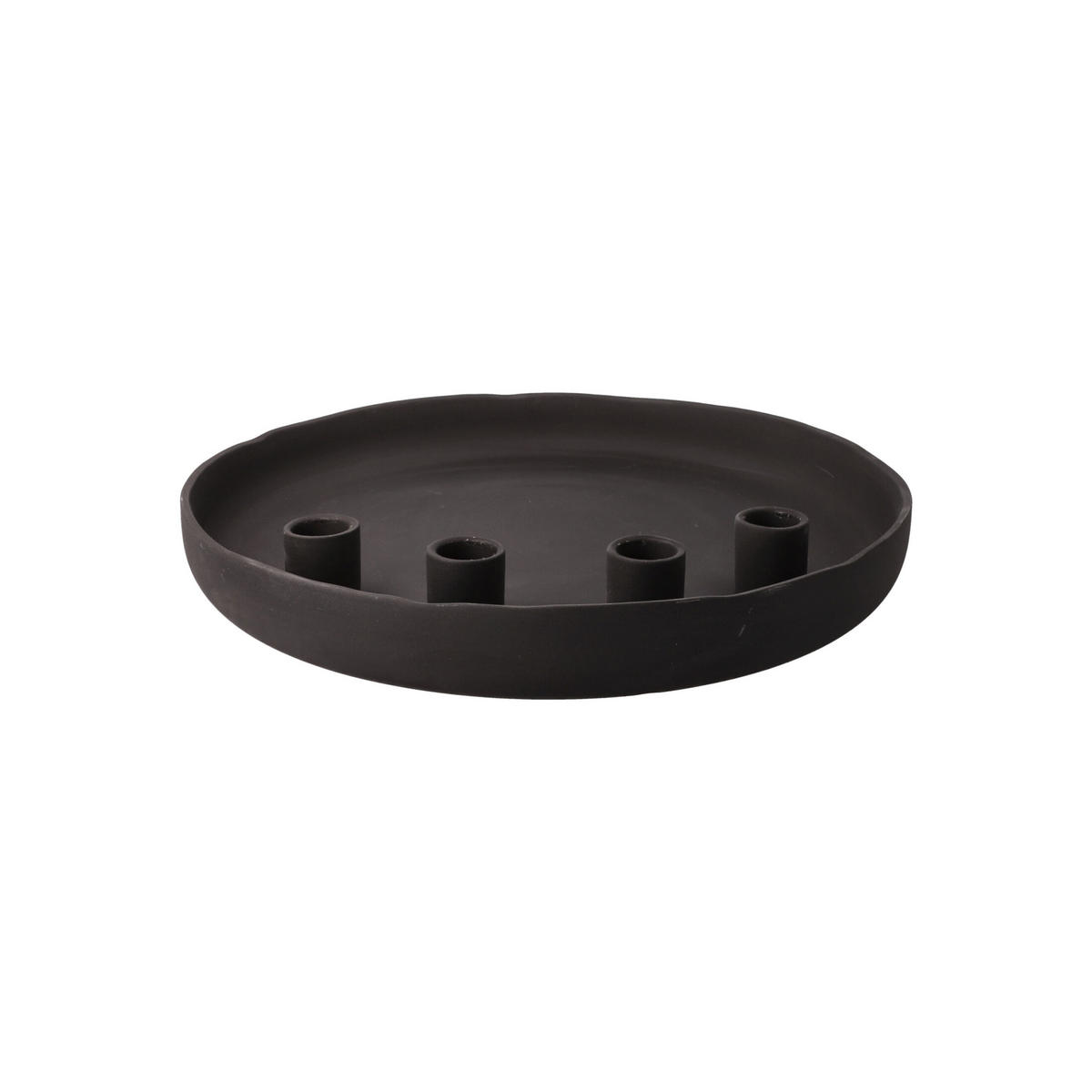 KERZENHALTER Slate Smoke, Porzellan, grau, 4 cm - Grau, Keramik (30/4/30cm) - Goebel